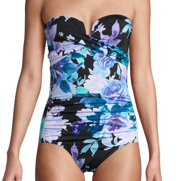 CALVIN Klein Floral One Piece Swimsuit
